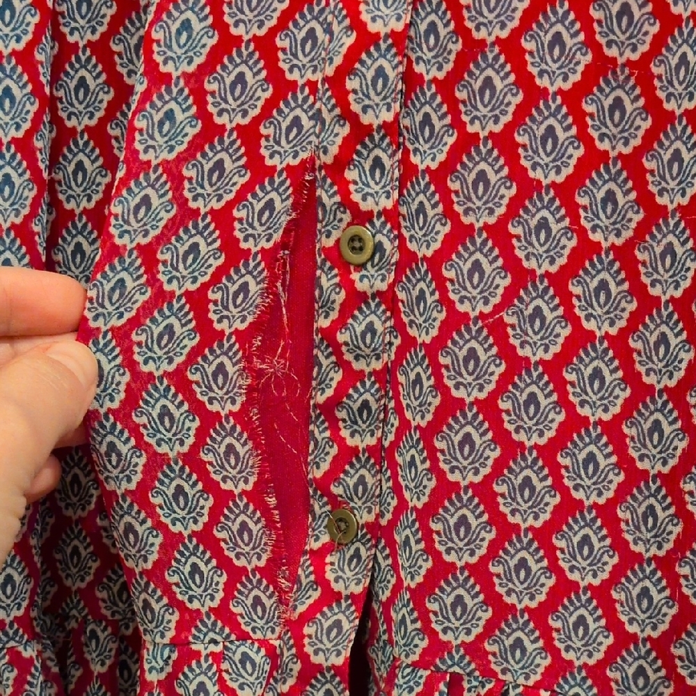 Banana Republic Sleeveless Pink Geometric Maxi Dress - Picture 8 of 8